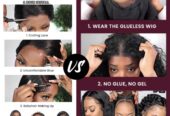 Perruque HD Wear & Go – Human Hair, Ntikeneye Kole