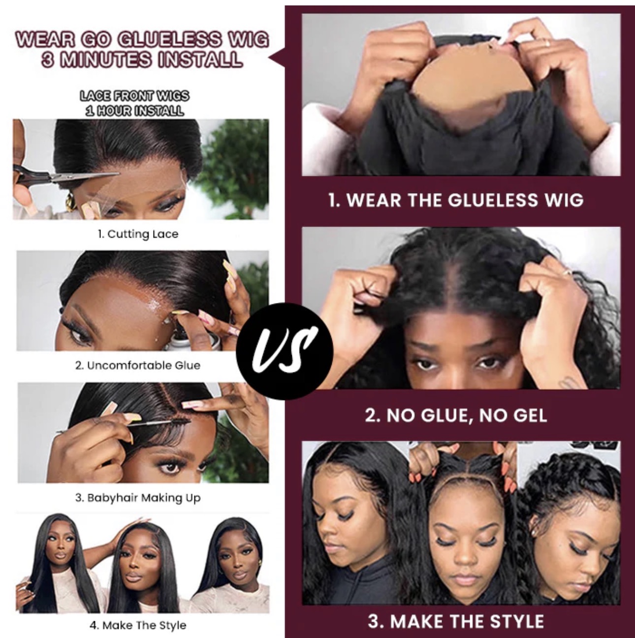 Perruque HD Wear & Go – Human Hair, Ntikeneye Kole
